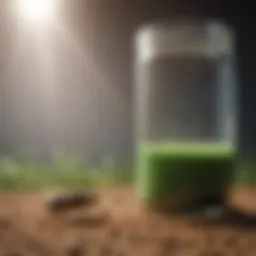 Detailed view of granular insecticide formulation