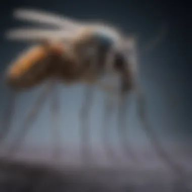 Mosquito Control with Ultraviolet Light in Action Illustration