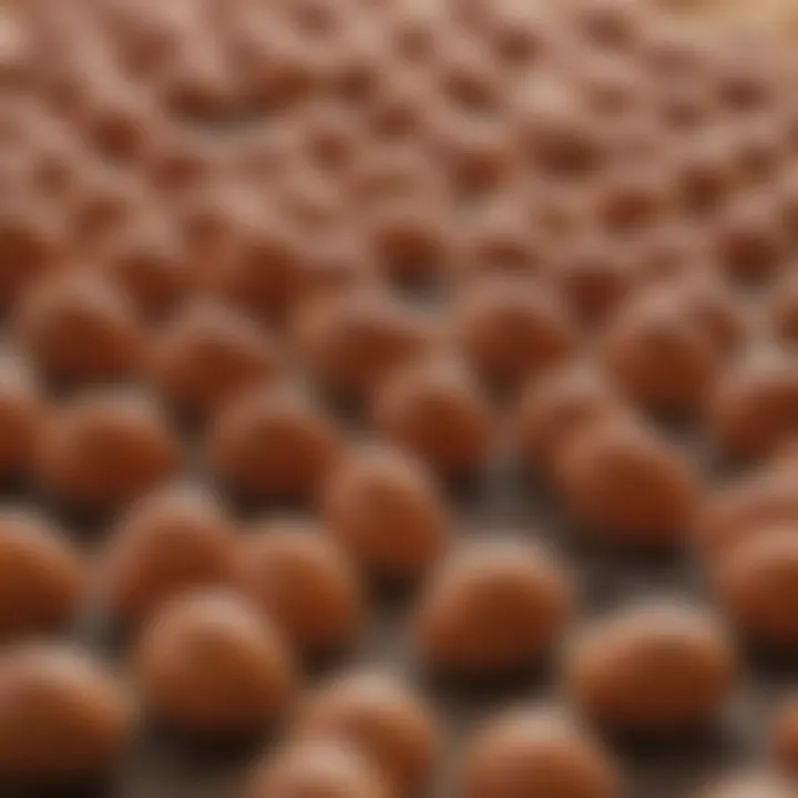 Detailed close-up of hatched bed bug eggs under a microscope
