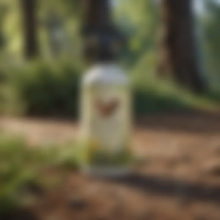 Organic herbal repellent spray bottle for cars
