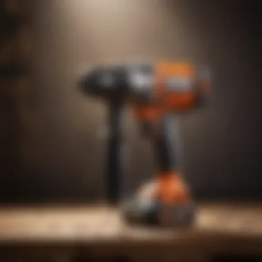 High-performance rotary hammer drill in action