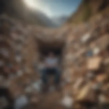 The Alarming Reality of Extreme Hoarding An overwhelmed individual buried under a mountain of possessions