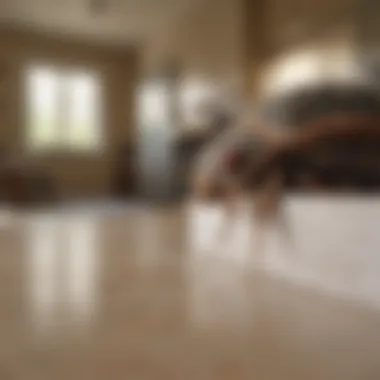Home interior with pest infestation issue