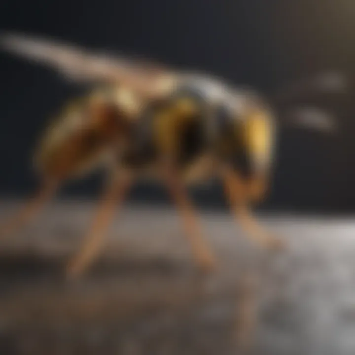 Safe application of wasp spray