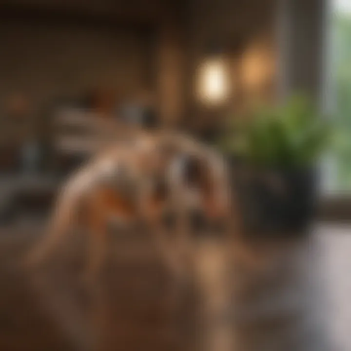 Homeowner Applying Pest Prevention Measures in Bastrop TX