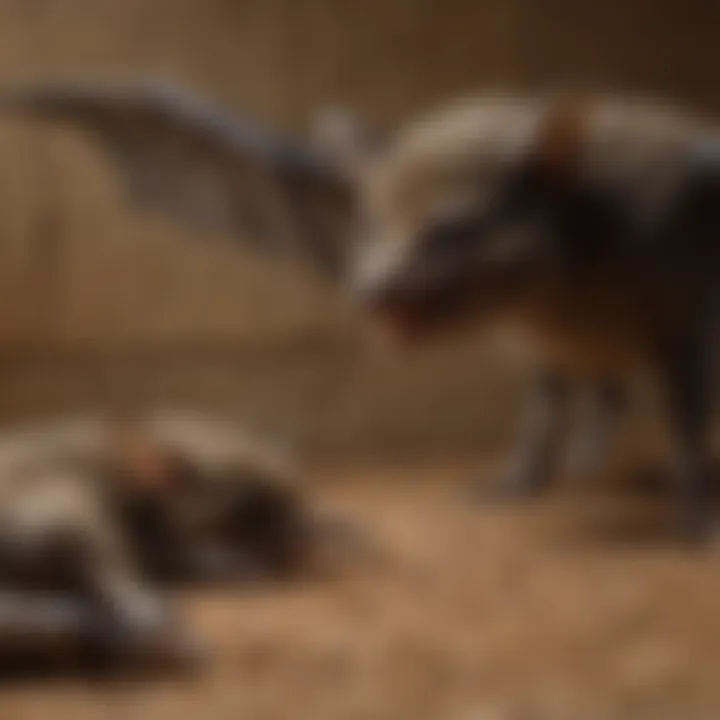 Illustration of humane trapping methods for bats