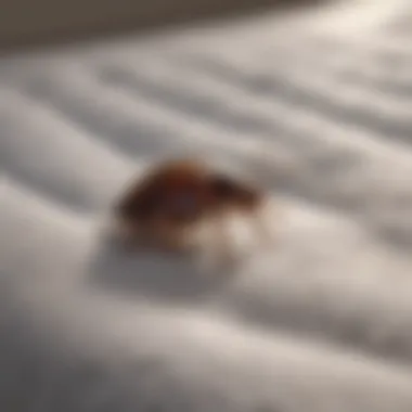 Inspecting mattress for bed bugs