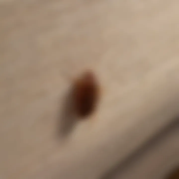 Signs of bed bugs on furniture