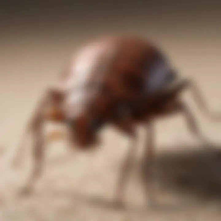 Illustration of bedbug bite