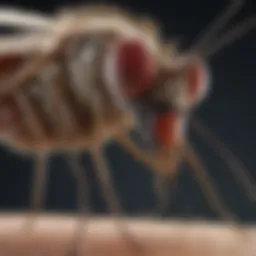 Illustration of mosquito bite