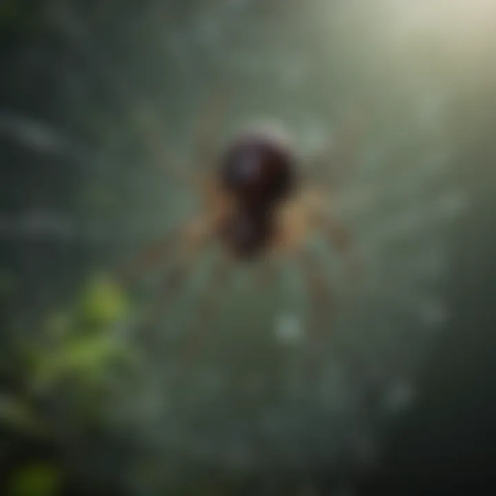 False widow spider web