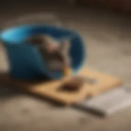 Ingenious mouse trap using a bucket