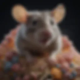 Detailed illustration of rat reproductive biology with anatomical features highlighted