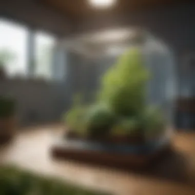 Innovative Eco-Friendly Technology of Ecoshield Illustration depicting Ecoshield's innovative eco-friendly technology