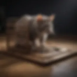 Innovative Rat Trap with Cat Silhouette