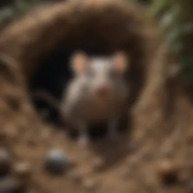 Behavioral Patterns in Burrow Creation Behavioral patterns of rats creating burrows