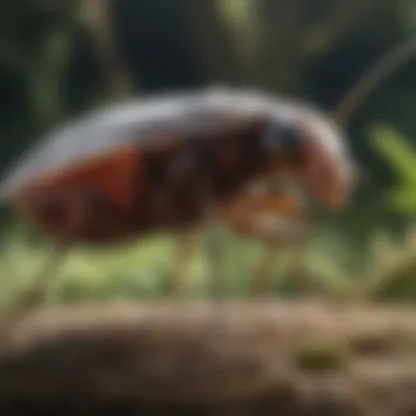 Elegant Wood Flea in Natural Habitat