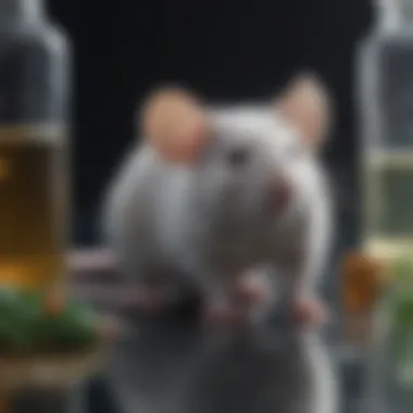 Laboratory Study on Mice and Peppermint Oil Mice in a controlled laboratory setting observing peppermint oil effects.
