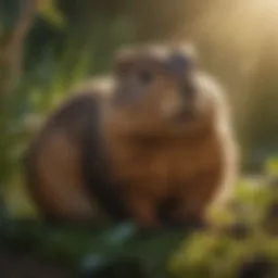 Natural Woodchuck Repellent in Garden