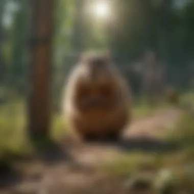 Strategic Barrier Against Woodchucks Protective Fence Against Woodchucks