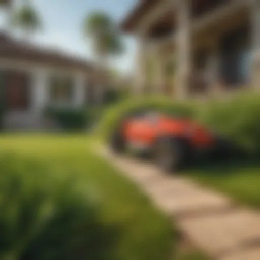 A vibrant Orlando lawn affected by common pests