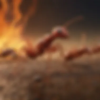 The Science Behind Liquid Fire Ant Killers Illustration depicting the chemical composition of liquid fire ant killer