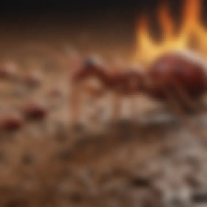Sustainable Practices in Fire Ant Control Illustration highlighting the environmental impact of using liquid fire ant killer