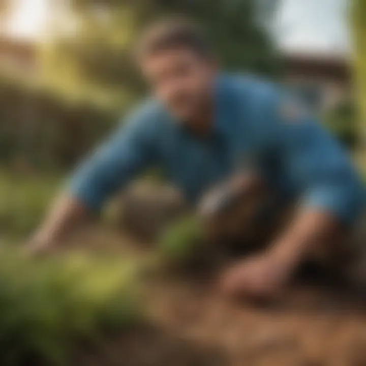 Technician using eco-friendly pest control solution