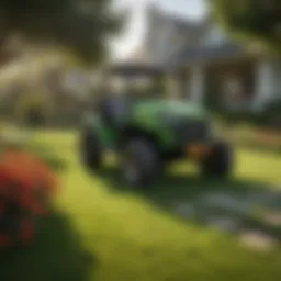 Lush green lawn maintained by Massey Services in Lake Mary
