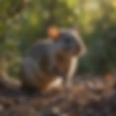 Vibrant Habitat of Pack Rats in Tucson Lush vegetation where pack rats thrive in Tucson