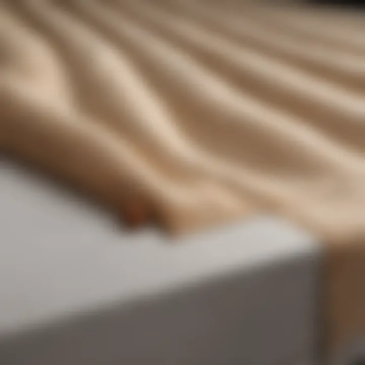 Luxurious mattress encasement fabric texture