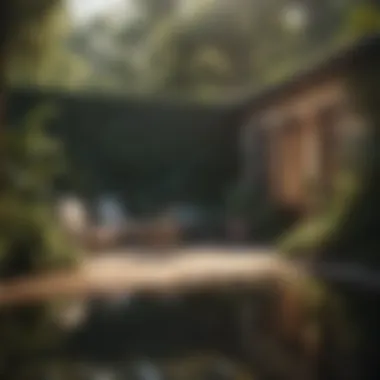 Elegant Outdoor Space Luxurious Outdoor Setting