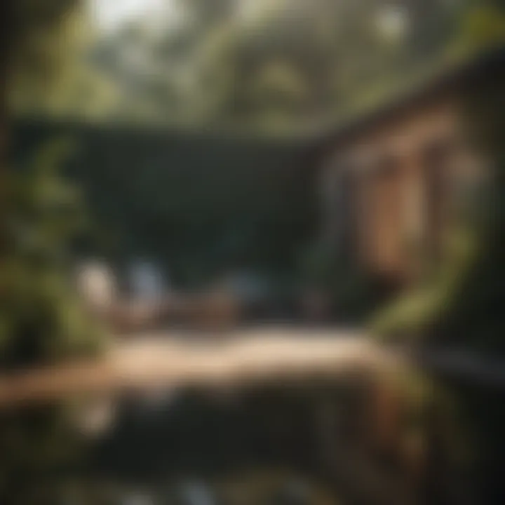 Elegant Outdoor Space Luxurious Outdoor Setting