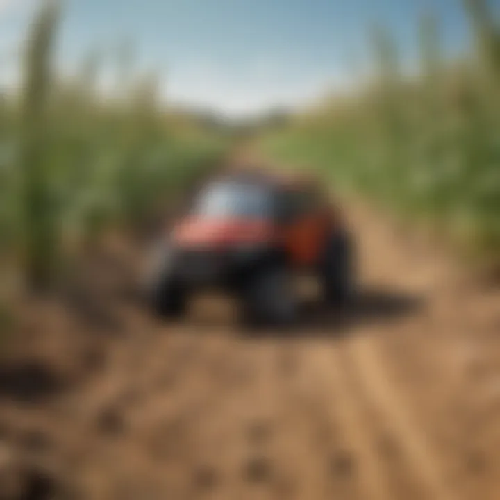 Illustration of agricultural land affected by Malphrus pests