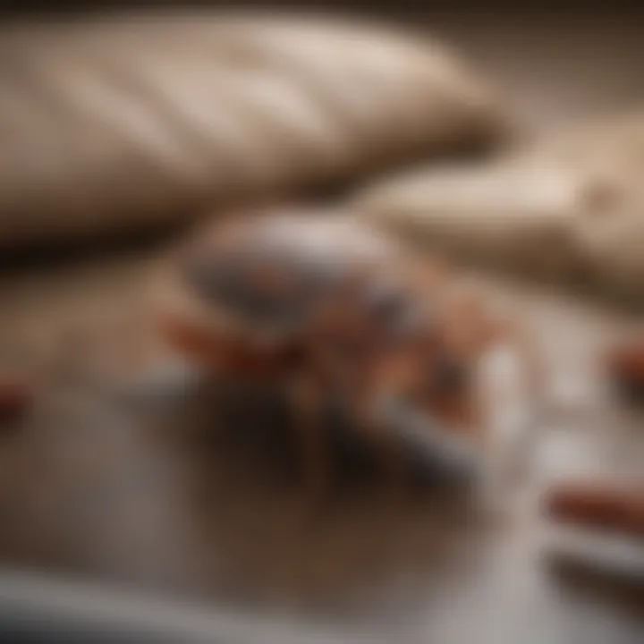 Infographic outlining assessment and management strategies for bed bug infestations