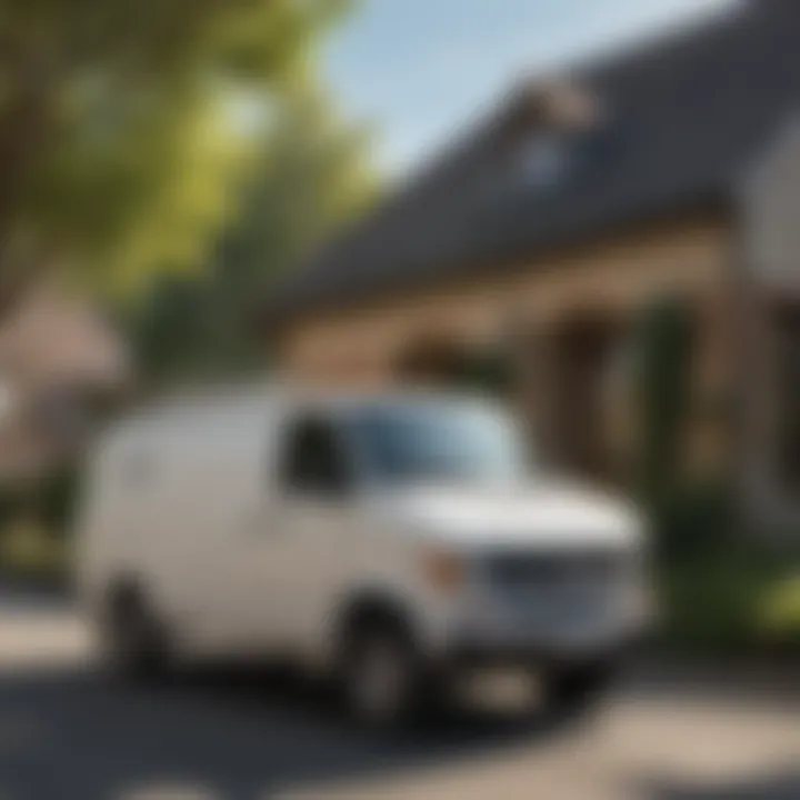 Commitment to Customer Satisfaction at Massey A Massey Services van parked outside a customerâs home, symbolizing reliable service