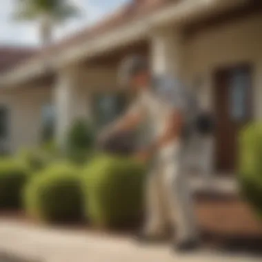 Eco-Friendly Pest Control Solutions by Massey Services Massey Services team member applying eco-friendly pest control solution