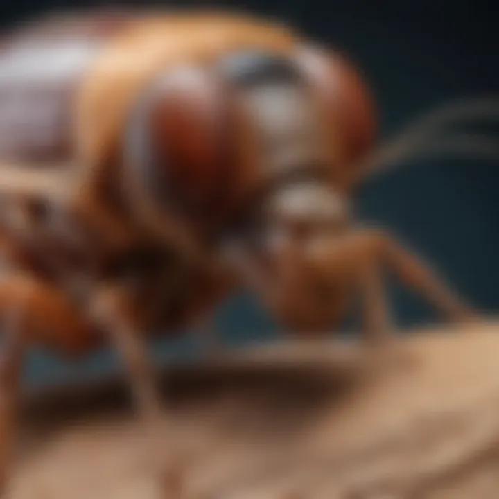 Microscopic Detail of Massey Termite Anatomy Magnified view of Massey termite anatomy