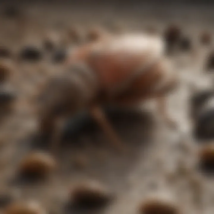 Detailed View of Common Household Pests Close-up of various common household pests