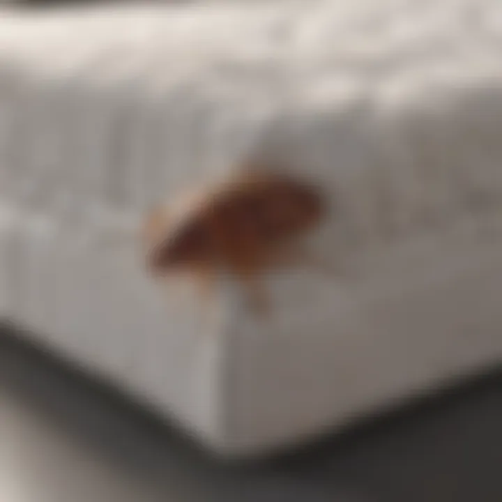 Mattress corner check for bed bugs