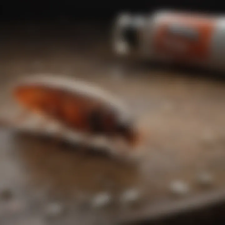 Application technique of roach gel bait in a domestic setting