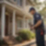 McNeely Pest Control team member inspecting property