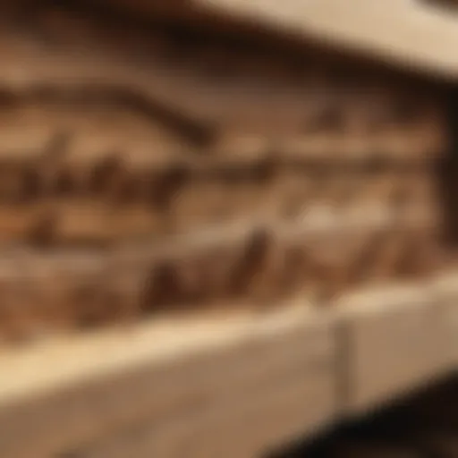 Infestation of termites in wooden structure