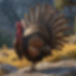 Majestic Merriam's Turkey in Rocky Mountains