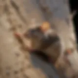 Mice demonstrating intricate climbing techniques