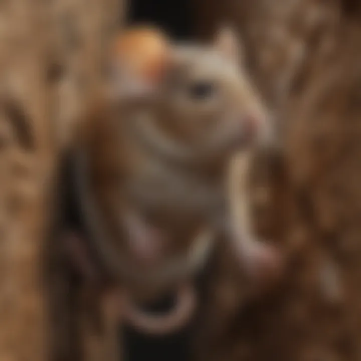 An illustration showcasing the muscular structure of a climbing mouse
