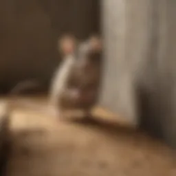A mouse traversing a vertical surface with ease