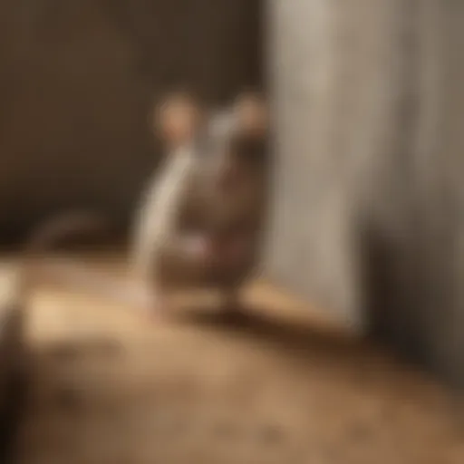 A mouse traversing a vertical surface with ease