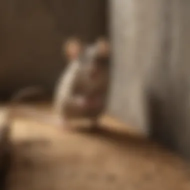Rodent Traversal Mastery A mouse traversing a vertical surface with ease