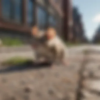 Urban Mice Prevention Techniques Urban setting illustrating mice prevention techniques